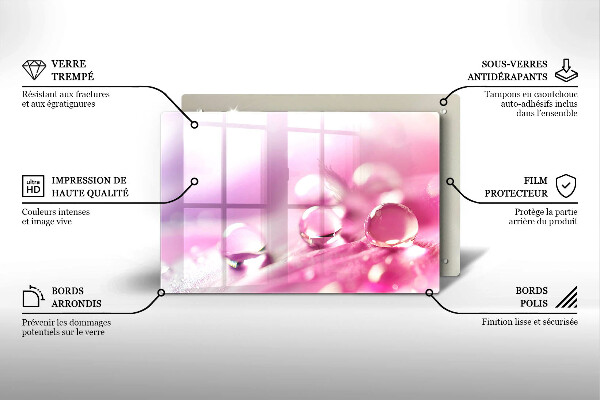 Deska do kuchni Rosa płatki kwiatów