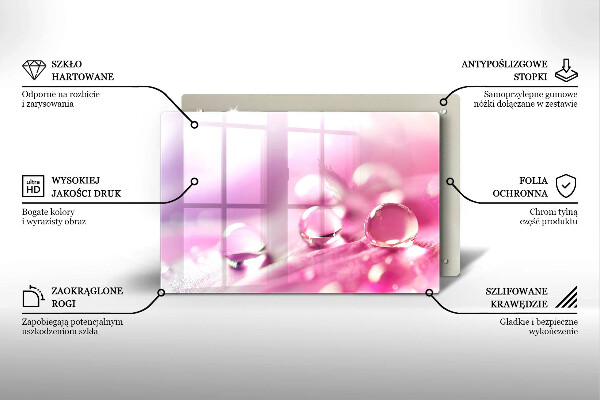 Deska do kuchni Rosa płatki kwiatów