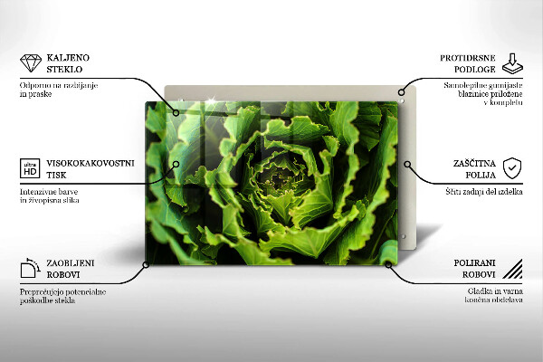 Deska do kuchni Jedzenie liście sałaty