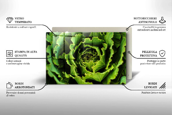 Deska do kuchni Jedzenie liście sałaty