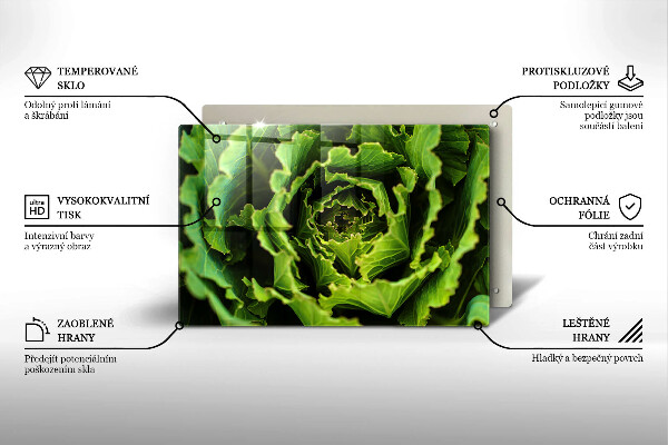 Deska do kuchni Jedzenie liście sałaty