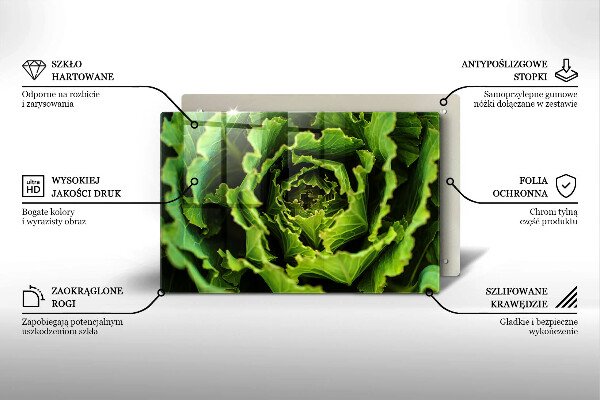 Deska do kuchni Jedzenie liście sałaty