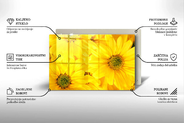 Deska do kuchni Kwiaty płatki