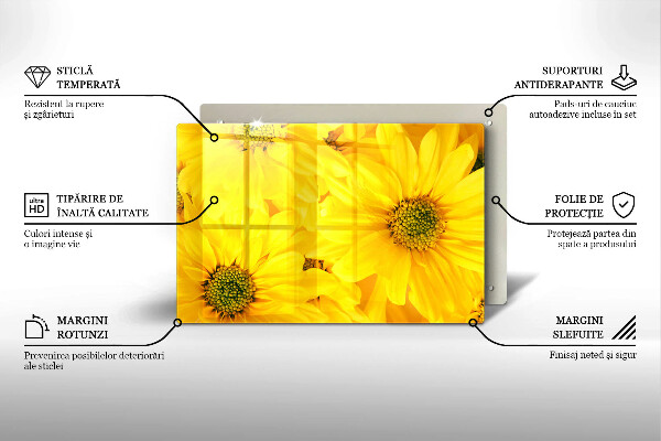 Deska do kuchni Kwiaty płatki