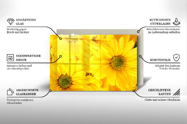 Deska do kuchni Kwiaty płatki