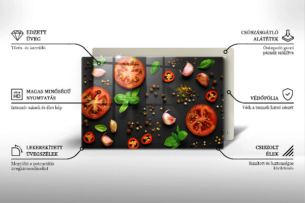 Deska do kuchni Pomidory i przyprawy