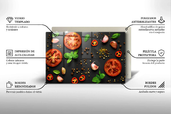 Deska do kuchni Pomidory i przyprawy