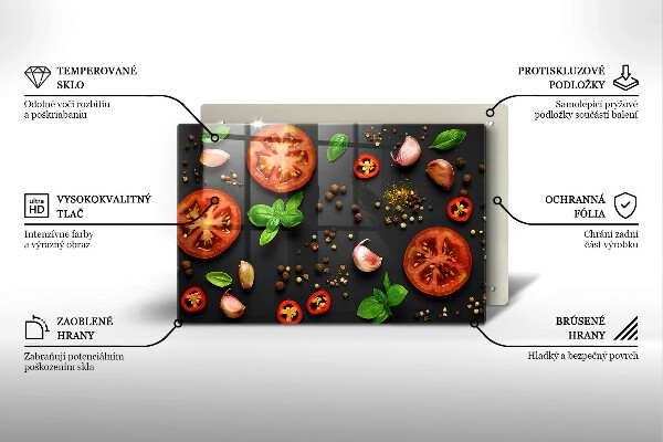 Deska do kuchni Pomidory i przyprawy