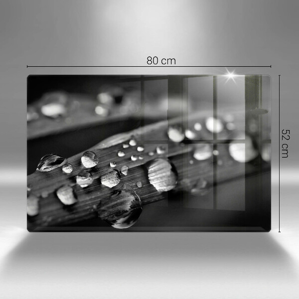 Deska do kuchni Krople rosy na liściach