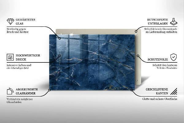 Deska do kuchni Tekstura kamienia marmur