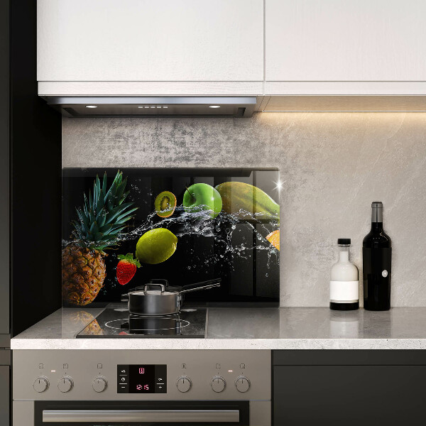 Szklana deska do kuchni Owoce w wodzie