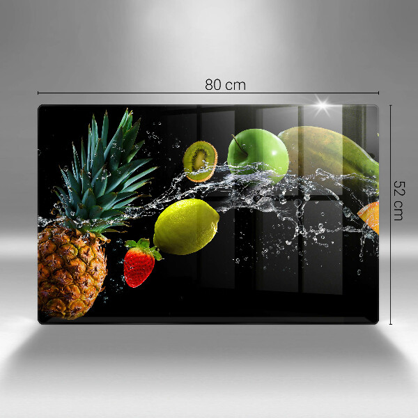 Szklana deska do kuchni Owoce w wodzie