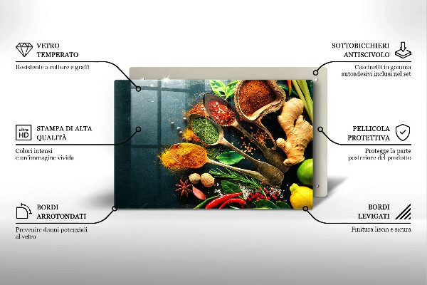 Deska do kuchni Kuchenne przyprawy łyżki