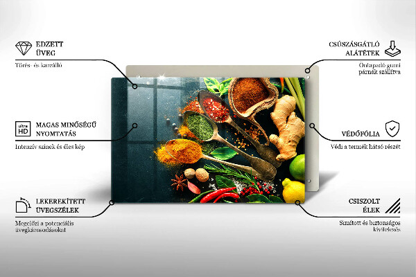 Deska do kuchni Kuchenne przyprawy łyżki