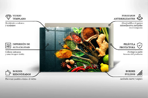 Deska do kuchni Kuchenne przyprawy łyżki