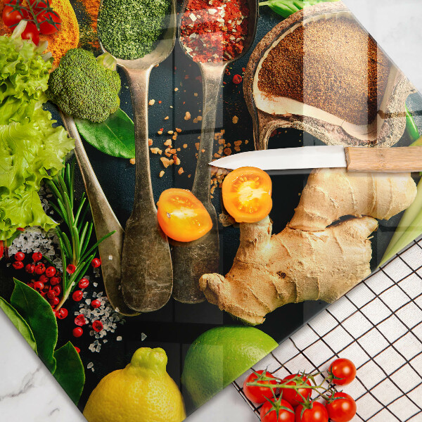 Deska do kuchni Kuchenne przyprawy łyżki