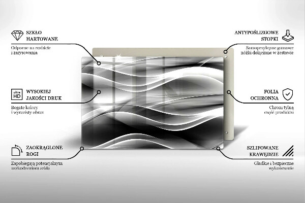 Deska do kuchni Abstrakcja łagodne linie