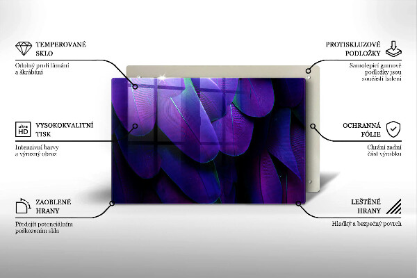 Deska do kuchni Neonowe pióra