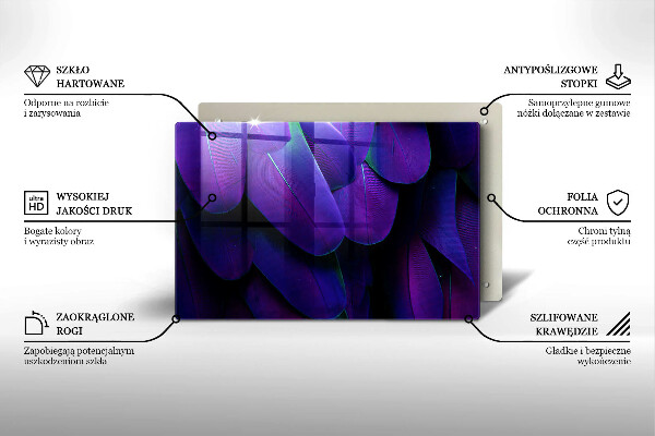 Deska do kuchni Neonowe pióra