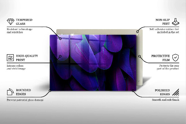 Deska do kuchni Neonowe pióra