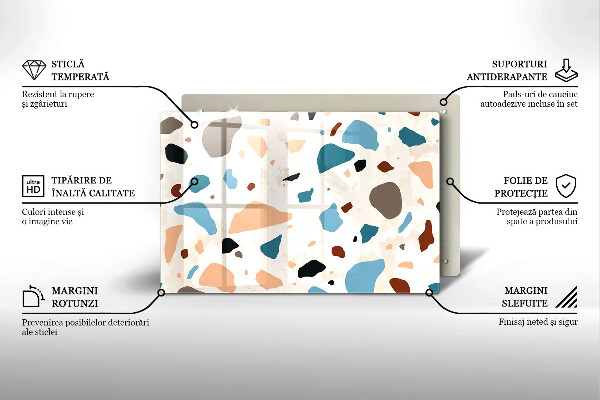 Deska do kuchni Kamień ozdobny gres