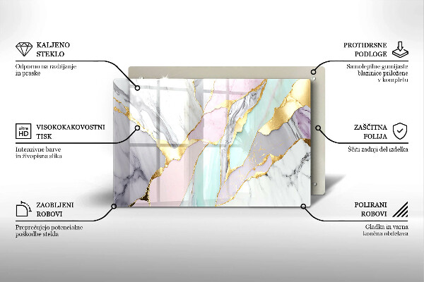 Deska do kuchni Pastelowy marmur