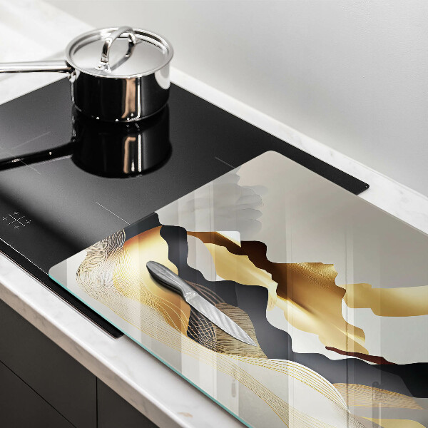 Deska do kuchni Abstrakcja złote góry