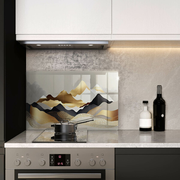 Deska do kuchni Abstrakcja złote góry