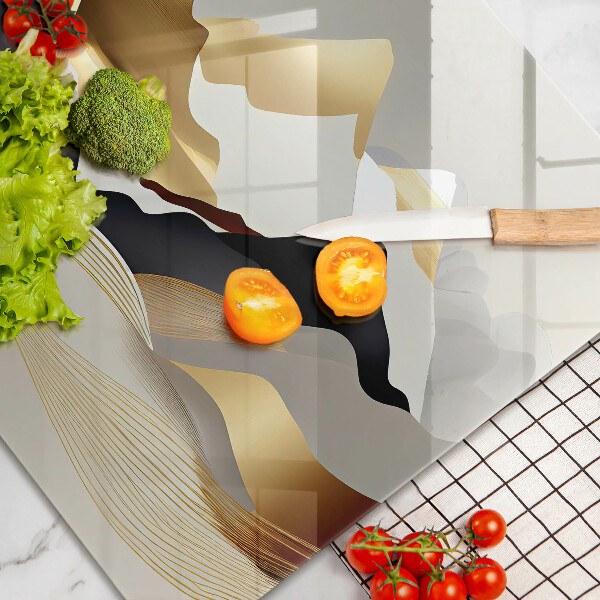 Deska do kuchni Abstrakcja złote góry