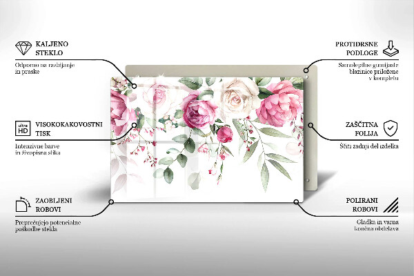 Deska do kuchni Akwarelowe róże