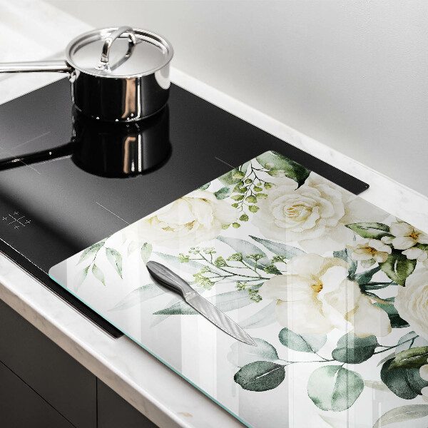 Deska do kuchni Akwarelowe kwiaty