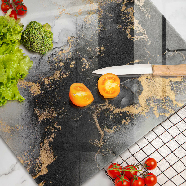 Deska do kuchni Abstrakcja ze złotem