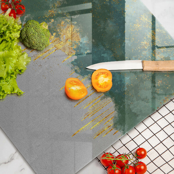 Deska do kuchni Abstrakcja ze złotem