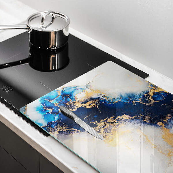 Deska do kuchni Abstrakcja z błękitem