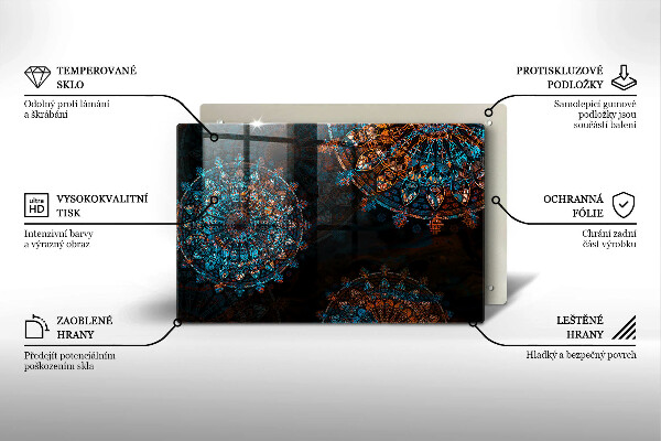 Deska do kuchni Boho vintage koła