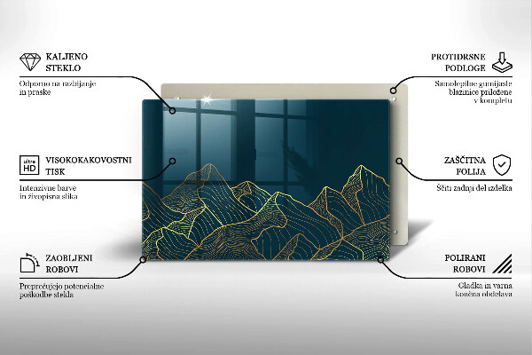 Deska do kuchni Abstrakcyjne góry