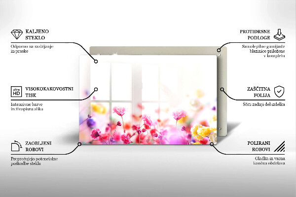 Deska do kuchni Łąka kwiatów