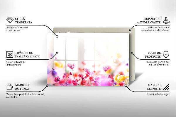 Deska do kuchni Łąka kwiatów