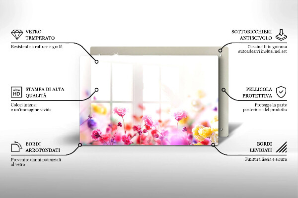 Deska do kuchni Łąka kwiatów