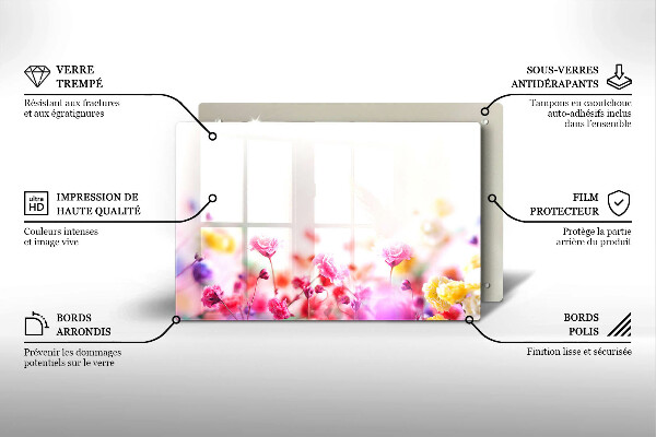 Deska do kuchni Łąka kwiatów