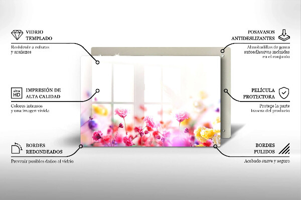 Deska do kuchni Łąka kwiatów