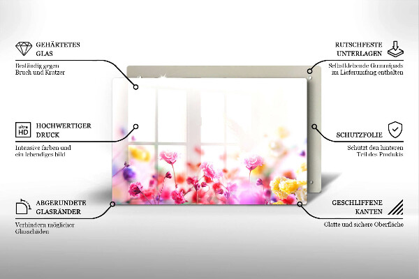 Deska do kuchni Łąka kwiatów