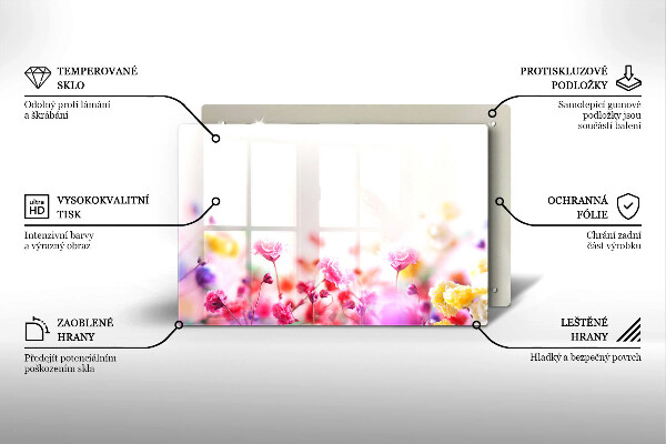 Deska do kuchni Łąka kwiatów