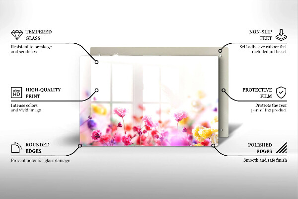 Deska do kuchni Łąka kwiatów