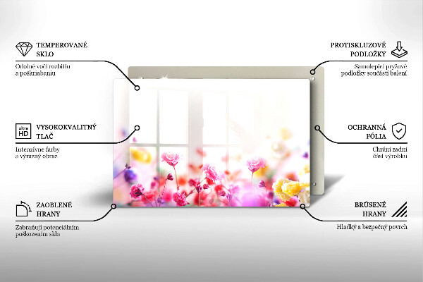 Deska do kuchni Łąka kwiatów