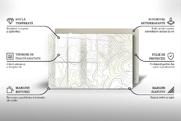 Deska do kuchni Line-art design