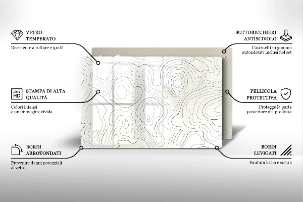 Deska do kuchni Line-art design