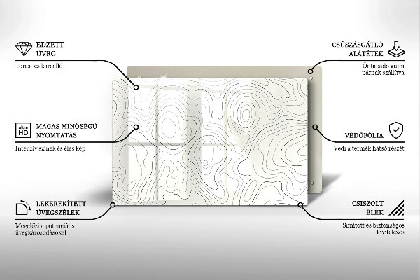 Deska do kuchni Line-art design