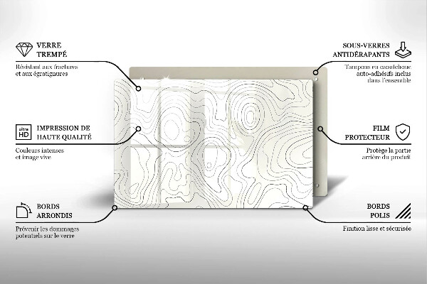 Deska do kuchni Line-art design