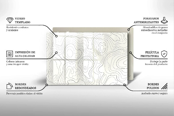Deska do kuchni Line-art design